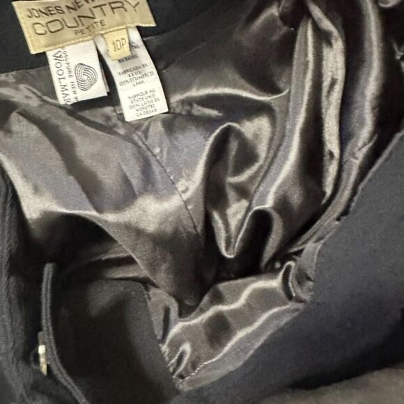 Vintage Jones New York Country Wool Slacks Women's 10P Black Lined Business - Picture 4 of 7